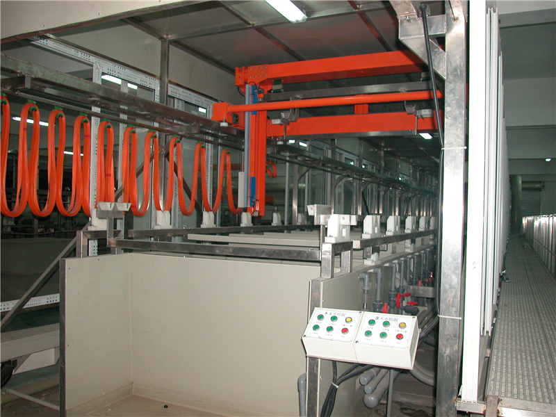 沉銅電鍍生產線安裝現場